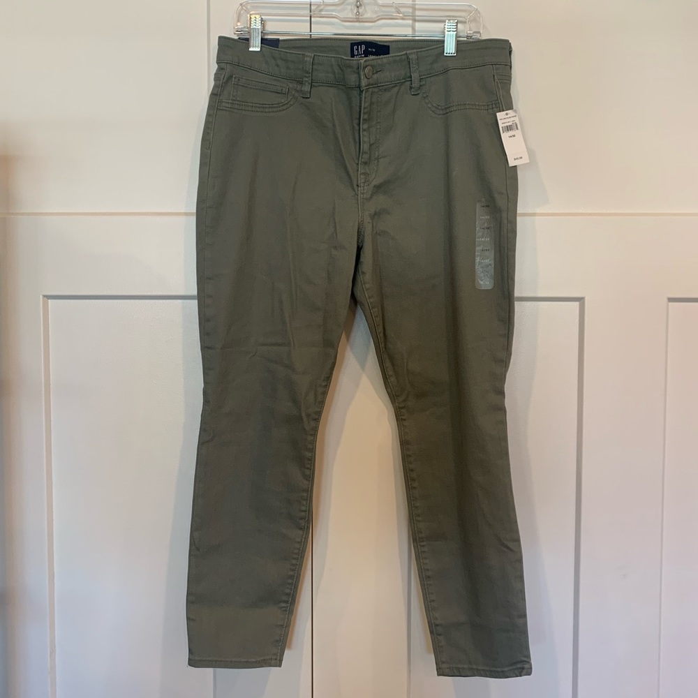 Gap Olive Super Skinny Stretch Denim Leggings - NWT!